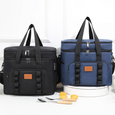 C084 아웃도어 2단 아이스백 보온 보냉백 보냉 도시락가방 인쇄 답례품 주문제작 #3