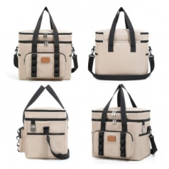 C084 아웃도어 2단 아이스백 보온 보냉백 보냉 도시락가방 인쇄 답례품 주문제작