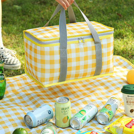 소풍 깅엄체크 보냉백 #3