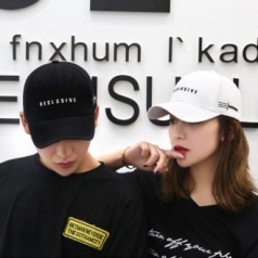 여자 야구모자 썬캡 볼캡 라운드 남친 여친 커플 코디