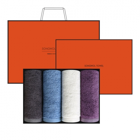 [송월타올] 뱀부프리미엄 180g 4매입 세트 H #3