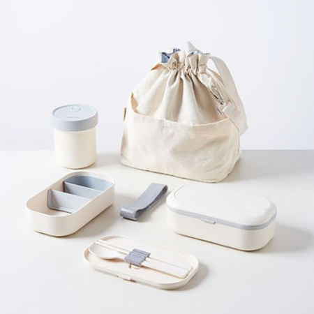 친환경 밤부 런치박스 도시락통 소풍도시락 과일통 1200ml #2