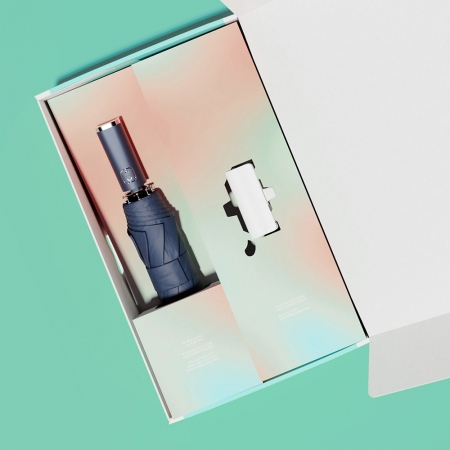 루티네 선물세트 베이직 3단 자동 우양산 + 보조배터리 #5