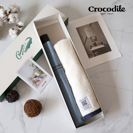 크로커다일 2단 레터링우산 + 투톤보다 호텔 수건 #5