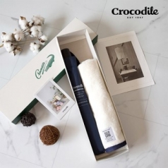 크로커다일 2단 레터링우산 + 투톤보다 호텔 수건