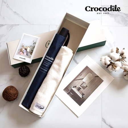 크로커다일 2단 레터링 우산 + 심플 호텔 수건 #3