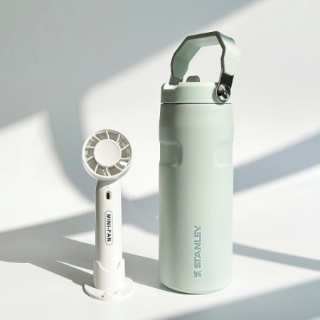 센트포유 미니핸디선풍기+스탠리 에어로라이트 플립스트로473m세트 F2 #3