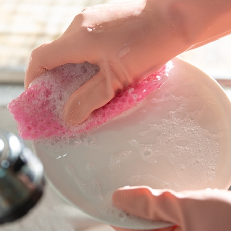 베이비 고무장갑 진 핑크 #2