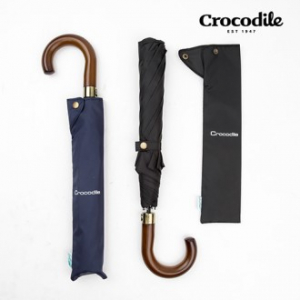 크로커다일 2단 우드 곡자 우산 58x8k