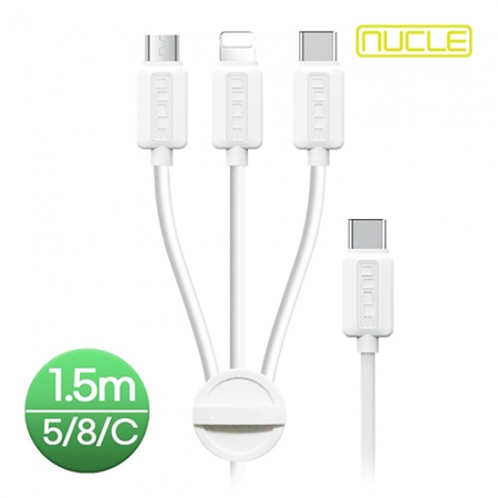 뉴클  데이터 충전 케이블 3in1 USB-C 1.5m #2