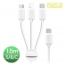 작은이미지: 뉴클  데이터 충전 케이블 3in1 USB-C 1.5m #2