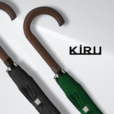 키루 65-10K 폰지 우드 곡자 장우산 #2