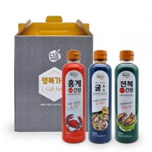 다올 기프트세트 행복8호, 홍게간장+굴소스+전복간장