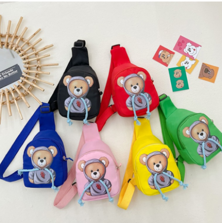 곰돌이 핸드폰가방 슬링백 미니 크로스백 유치원가방 #2