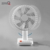 작은이미지: 지니큐 무선 자동회전 미니 탁상용 타이머 BLDC 강력모터 캠핑용 7엽날개 선풍기 FN-850M #3