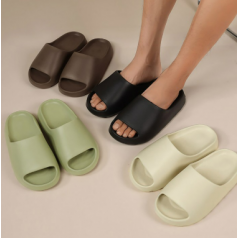 폭신폭신 두꺼운 밑창 슬리퍼 층간 소음 방지 실내화 실외용 욕실화 사무실 학교 학원 행사