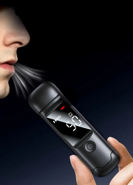 디지털 음주측정기(( 비접촉 알콜 운전 단속기)) 알콜 측정감지기  넓은 액정 고급형A급// 휴대용 차량 안전용품 #3