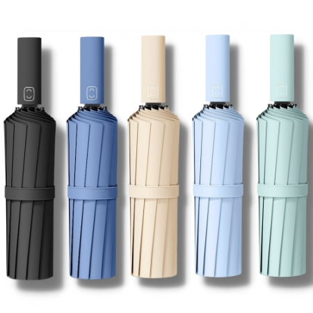 완전자동 3단우산 자외선차단 양우산 암막 자동 우양산ㅤ #2