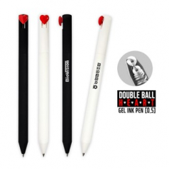 더블볼 라바 하트 젤펜 0.5mm