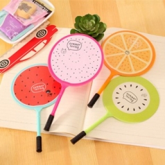 상큼 과일 볼펜 부채 팬시 미니부채