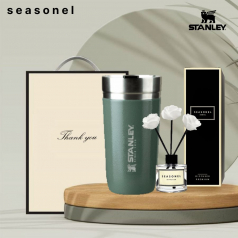 시즈넬 선물세트 스탠리 고진공 둥근텀블러+디퓨저50ml