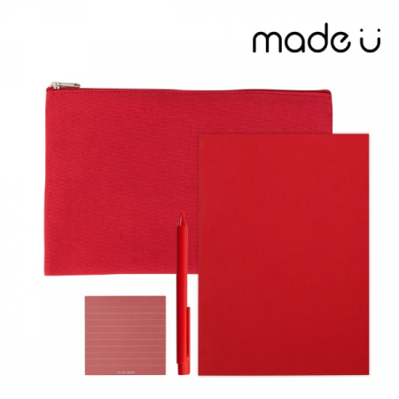 에브리데이 웰컴키트 기성노트 파우치형 A타입 노트, 볼펜, 포스트잇, 파우치 #2