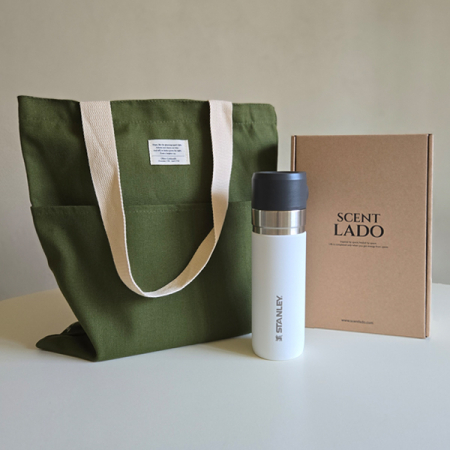 센트라도 에코백+스탠리 고진공 슬림보틀 텀블러 세트 #2