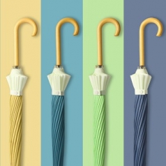 투톤 16K 파스텔 자동 장우산