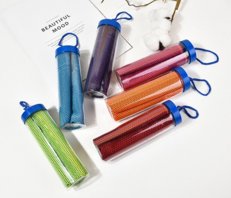 원통 스포츠타올 쿨타올 수건 쿨스카프 타올 #2