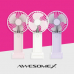 작은이미지: 어썸엑스 저소음 초경량 휴대용 미니 3단 손 선풍기 2000mAh #2