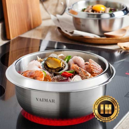 바이마르 히든쉐프 IH스텐 통삼중 가마솥 26cm 5, 6인용 #2