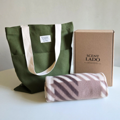 센트라도 패턴 담요 + 에코백 세트