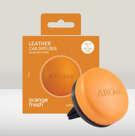아로마 레더 카 송풍구형 디퓨저 차량용 방향제 #5