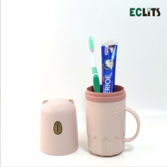에클리츠 파스텔 곰돌이 칫솔통 칫솔 페리오 치약 세트 양치컵