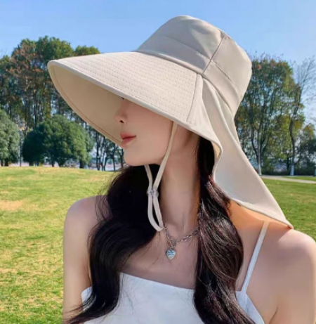 여성 와이드 플랩캡 버킷햇 챙넓은 사파리모자 목가림모자 #2