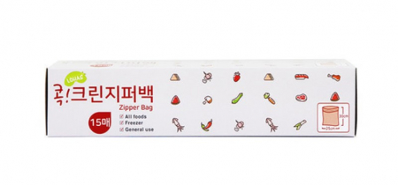 로하스 콕크린 지퍼백 미니, 소형, 대형 #4