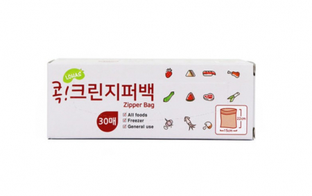 로하스 콕크린 지퍼백 미니, 소형, 대형 #3