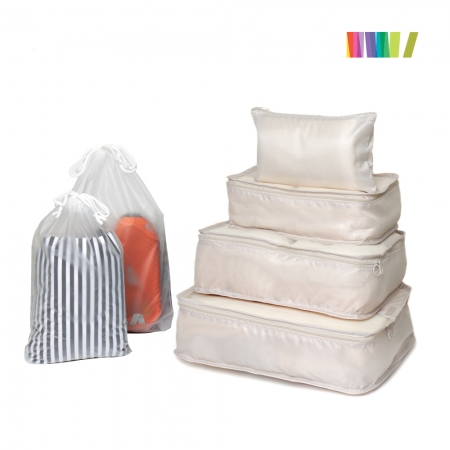 여행용6종파우치+파인 폴딩백 세트 #4