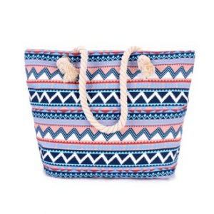 패턴 대용량 캔버스 에코백