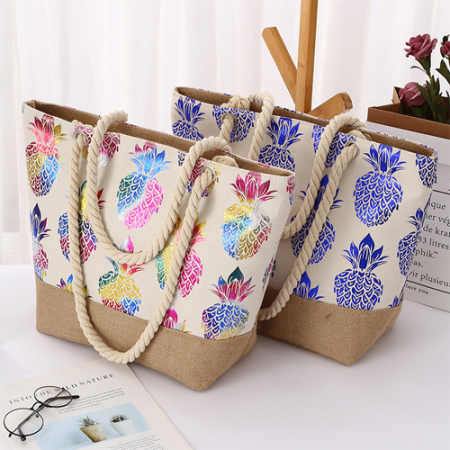 파인애플 여셩용 숄더백 에코백 #2