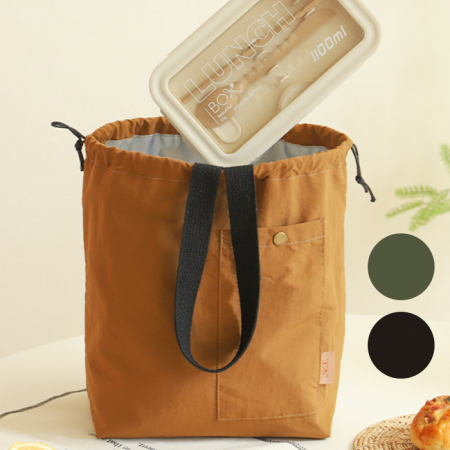 C092 나일론 스트링 보냉백 보온 보냉 도시락가방 인쇄 답례품 피크닉 가방 #2