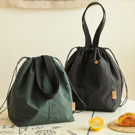 C092 나일론 스트링 보냉백 보온 보냉 도시락가방 인쇄 답례품 피크닉 가방 #3