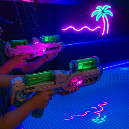 헬로우 컬러풀 전동 자동 물총 워터밤 전자 놀이 워터건 대용량 대형 #2