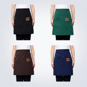 허리춤 앞치마 반 앞치마 하프 앞치마 카페 유니폼 바리스타