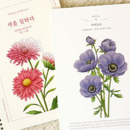 갤러리 도안 색칠공부 치매예방 컬러링북 // 국내생산 #3