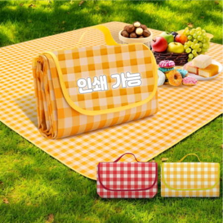 휴대용 방수 체크 돗자리 피크닉매트 돗자리 파우치 #2