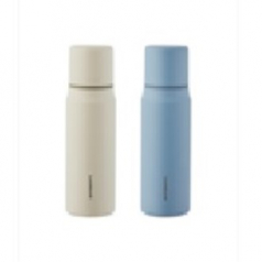 마망 보온보냉 텀블러 355ml 블루, 베이지