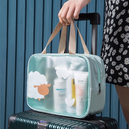 귀여운 동물 캐릭터 워시백 세면파우치 목욕 세면도구 파우치 휴가 필수품 #2