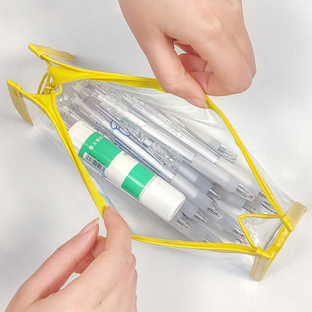 투명 필통 PVC 사각필통 펜파우치 #3