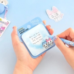 카카오프렌즈 골골즈 라운드 점착 메모지